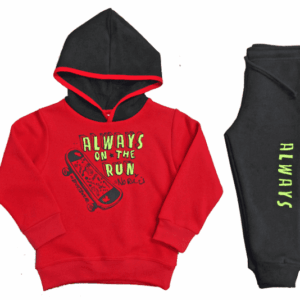 HOODED SUIT SET "Always of the Run"