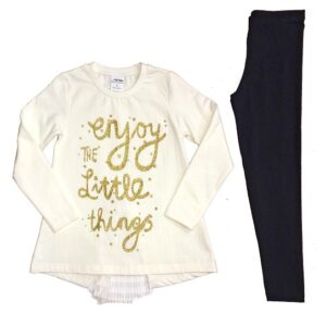 BLOUSE DRESS with LEGGINGS SET "Little Things"