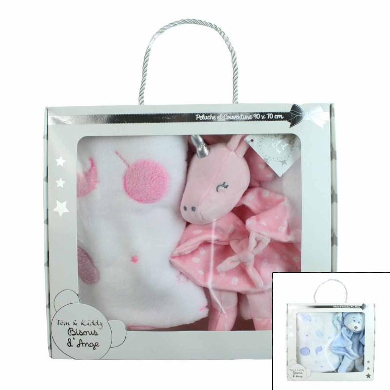 Κουβέρτα Fleece με Πανάκι Παρηγοριάς Μονόκερο