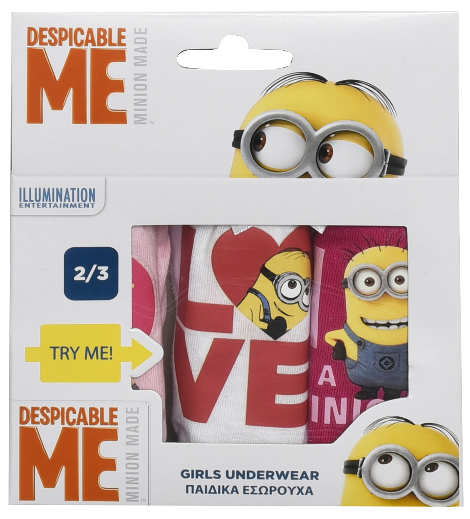Underwear Set (Briefs) 3 pcs. "Minions"