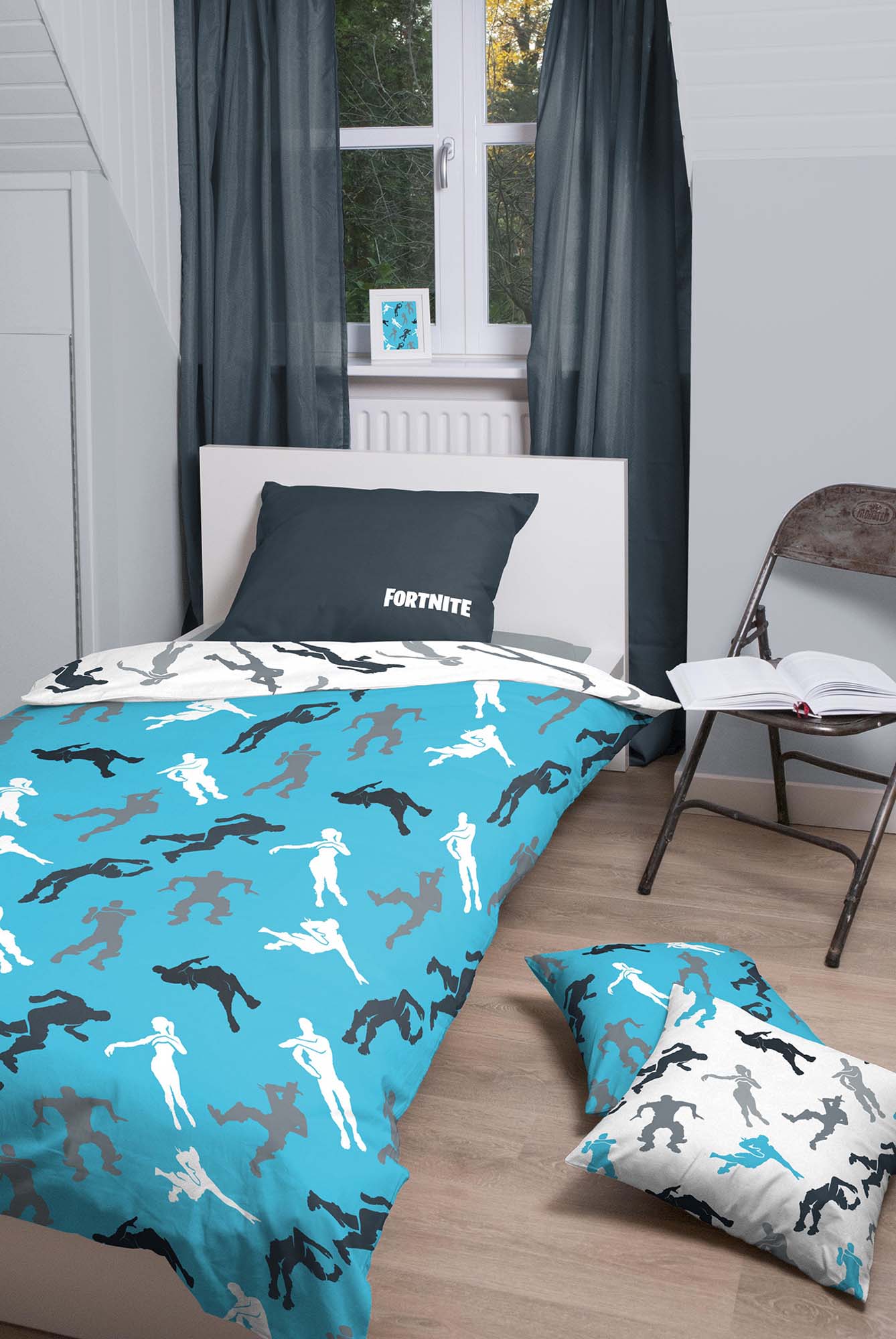 Παπλωματοθήκη Διπλής Όψης "Fortnite" + Μαξιλαροθήκη