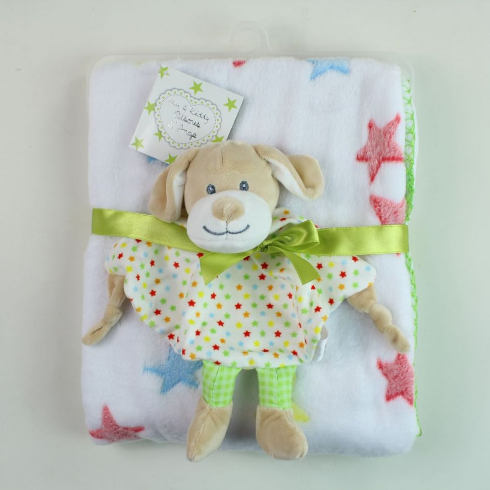 Fleece Blanket with Comforter Dog