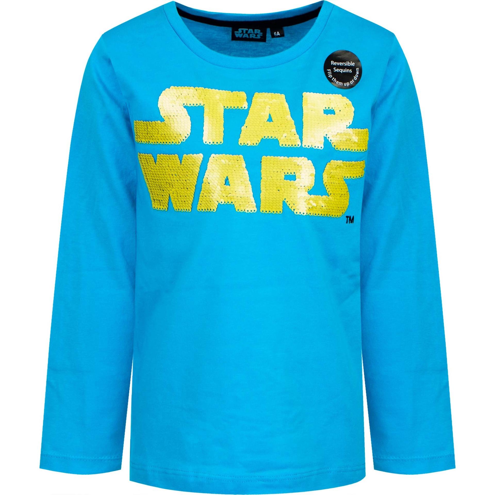 Turquoise Sequin T-Shirt “Star Wars”