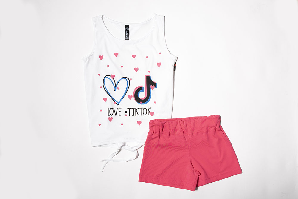 SET Blouse and Shorts "Tik Tok"