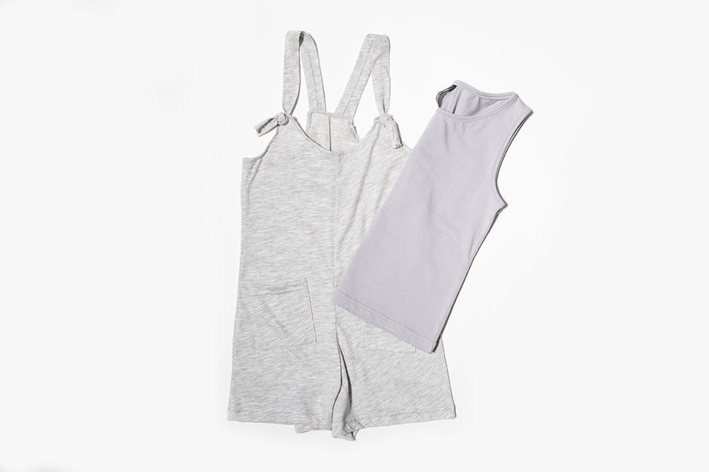 SET One-Piece Shorts With Inner Sleeveless Blouse