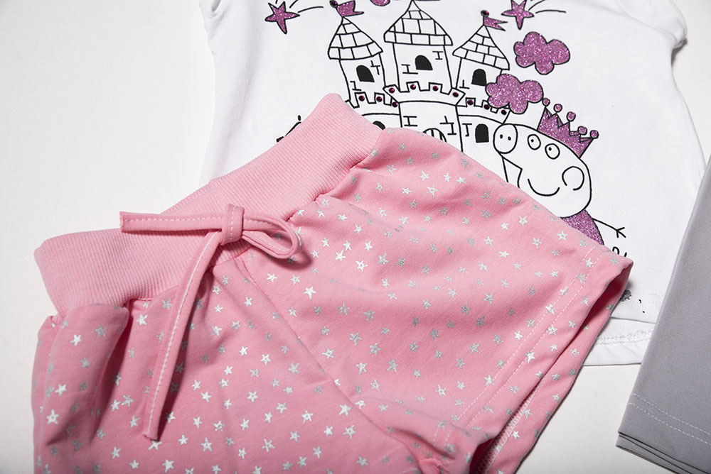 SET Blouse, Shorts and Leggings "Peppa Pig"