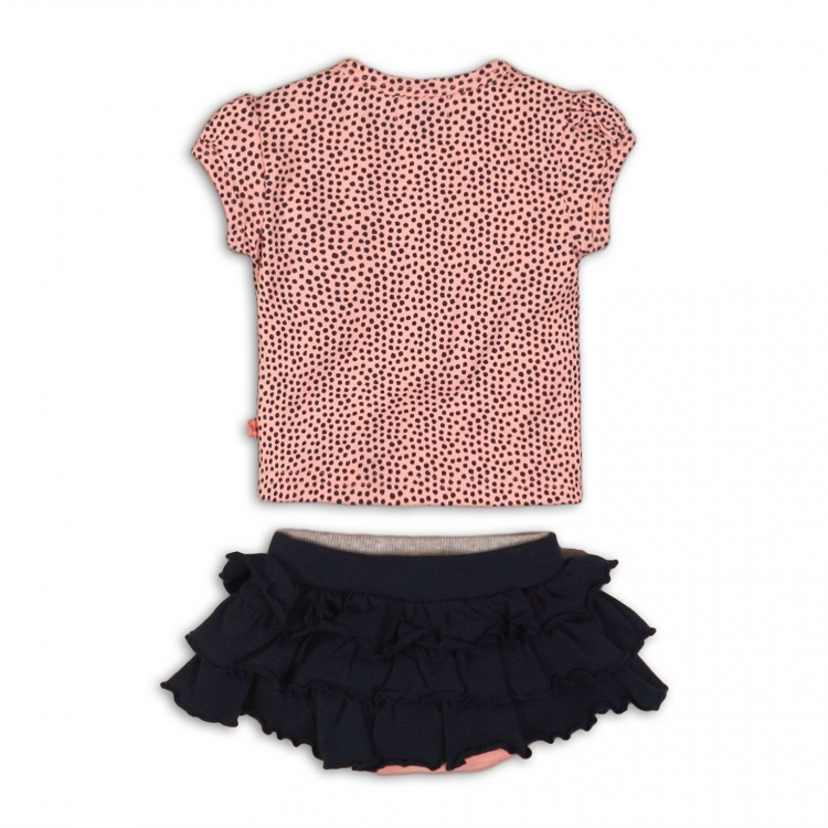 Blouse and Skirt-Shorts Set