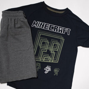 SET Blouse and Bermuda Shorts “Minecraft”