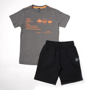 T-Shirt and Bermuda Shorts Set "Fast Forward 2030"