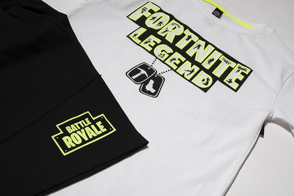 T-Shirt and Bermuda Shorts Set "Fortnite Legend"