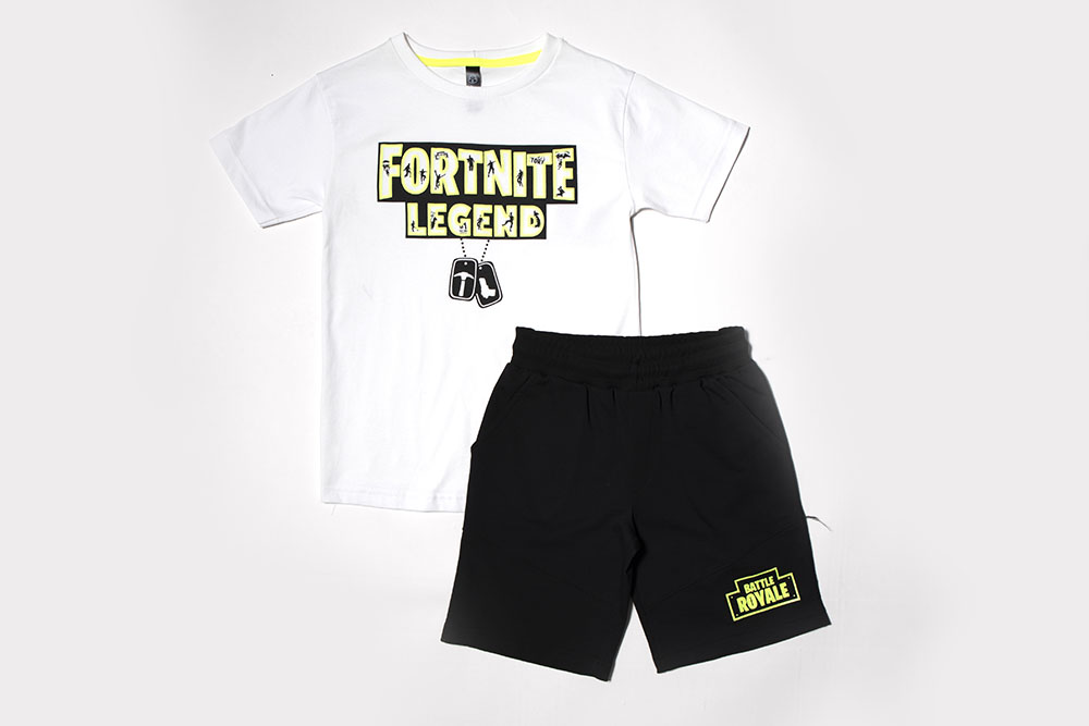 T-Shirt and Bermuda Shorts Set "Fortnite Legend"