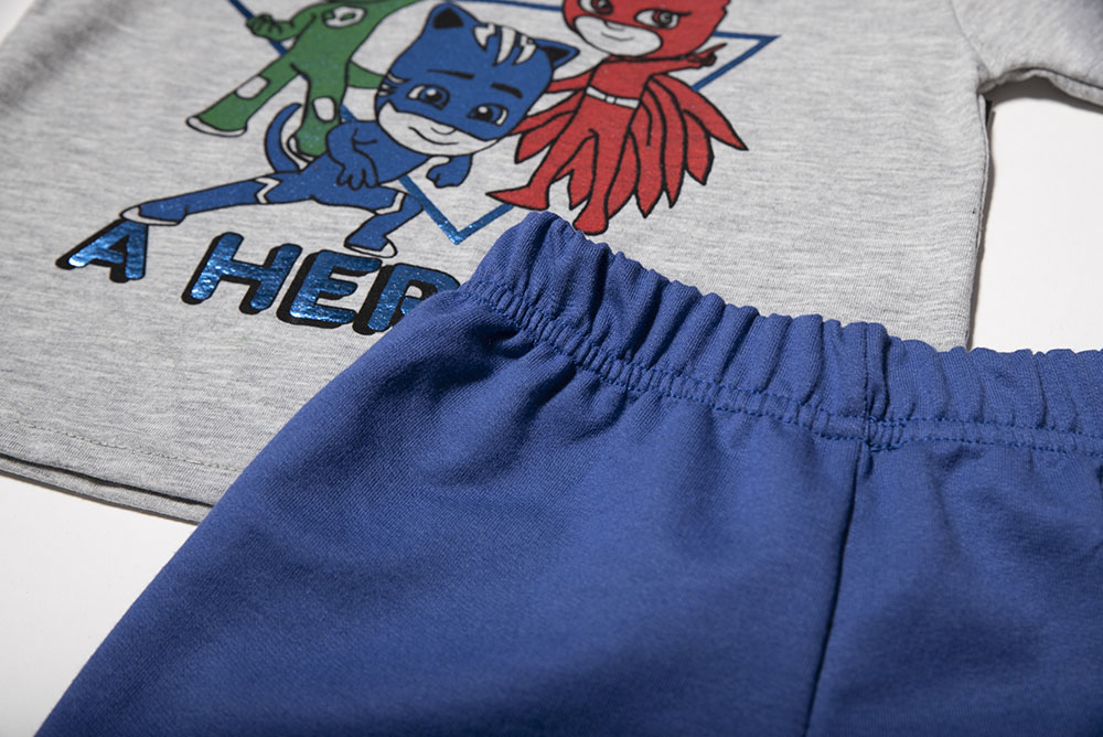 T-Shirt and Shorts Set "PJ Masks Time To Be a Hero"