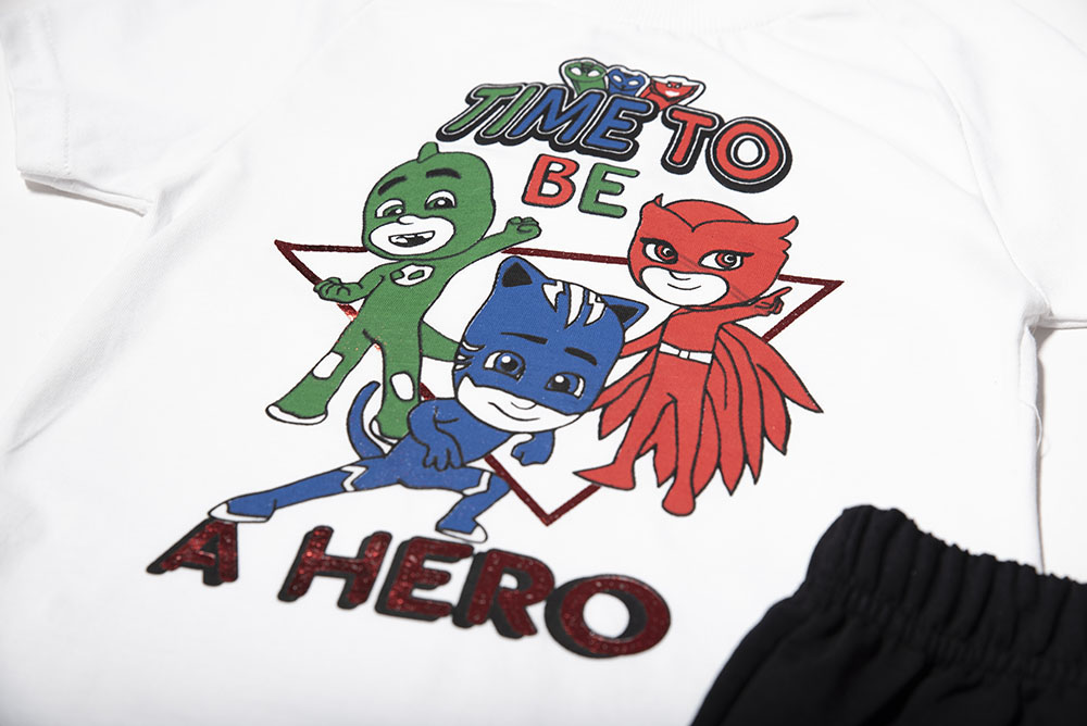 SET Blouse and Shorts "PJ Masks Time To Be a Hero"