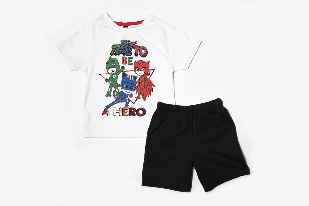 SET Blouse and Shorts "PJ Masks Time To Be a Hero"