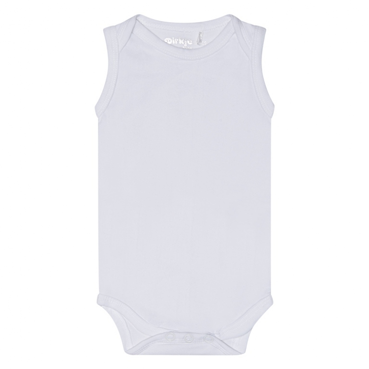 Белое боди без рукавов, 3 шт.