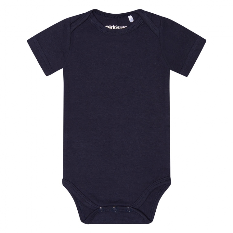 Темно-синее боди с коротким рукавом