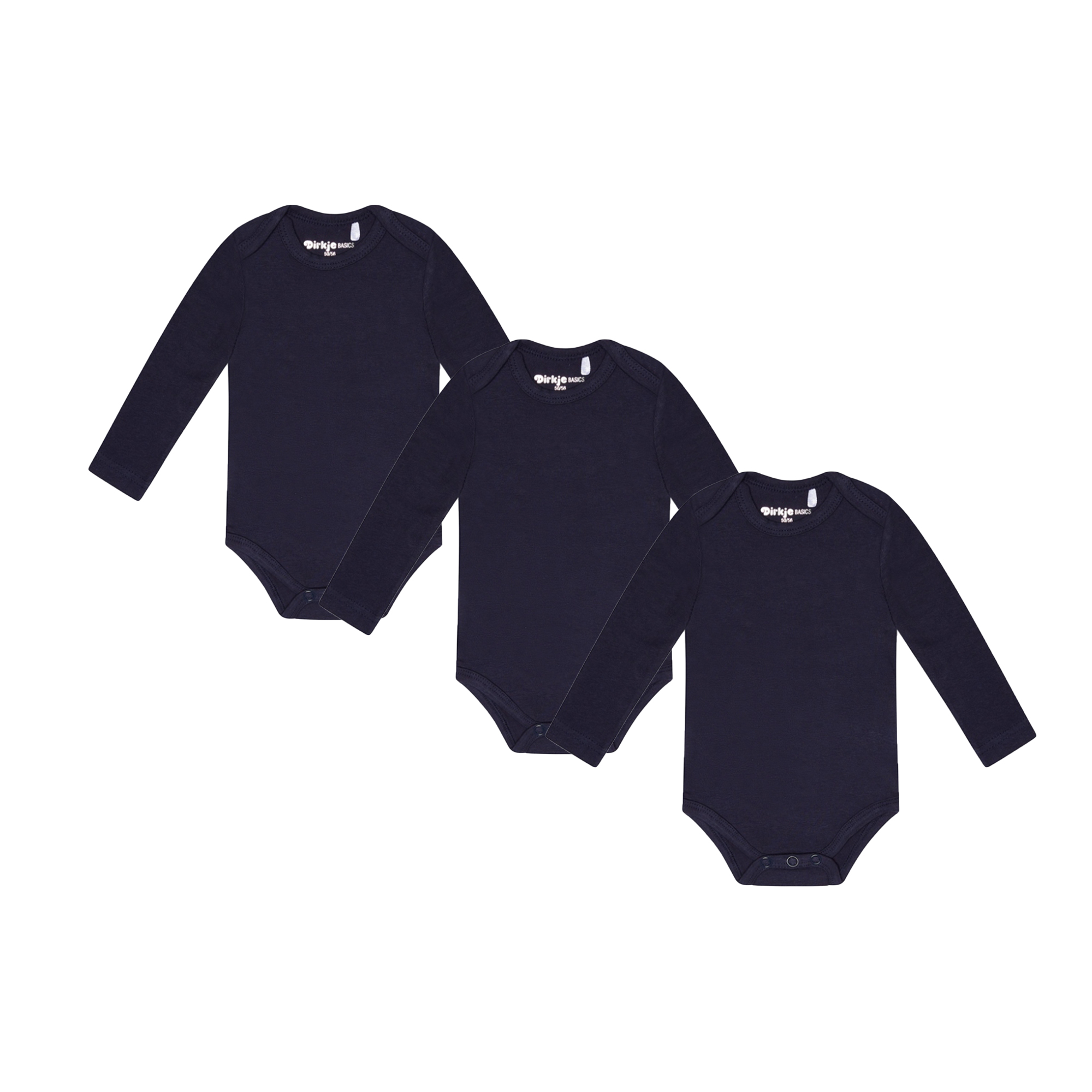 Μπλε Σκούρο Μακρυμάνικο Κορμάκι 3τμχ.