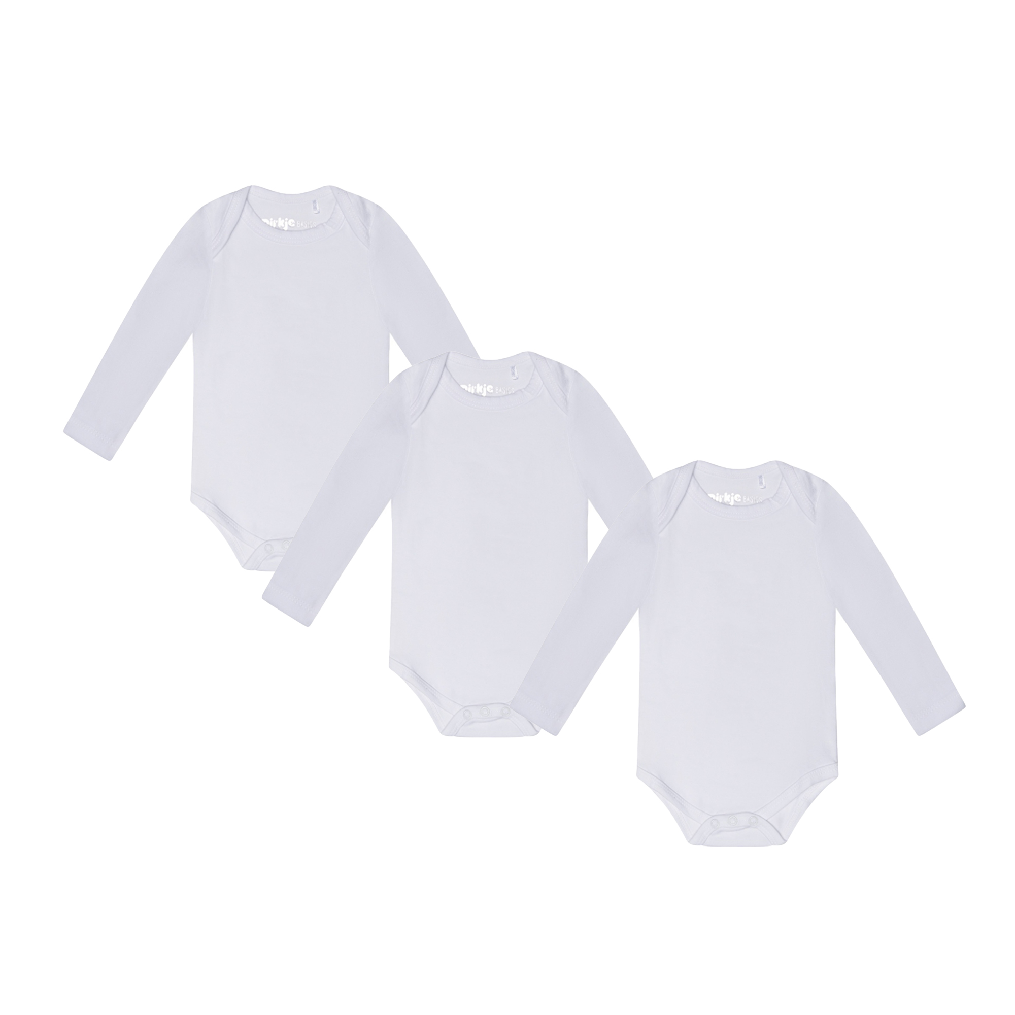 Λευκό Μακρυμάνικο Κορμάκι 3τμχ.