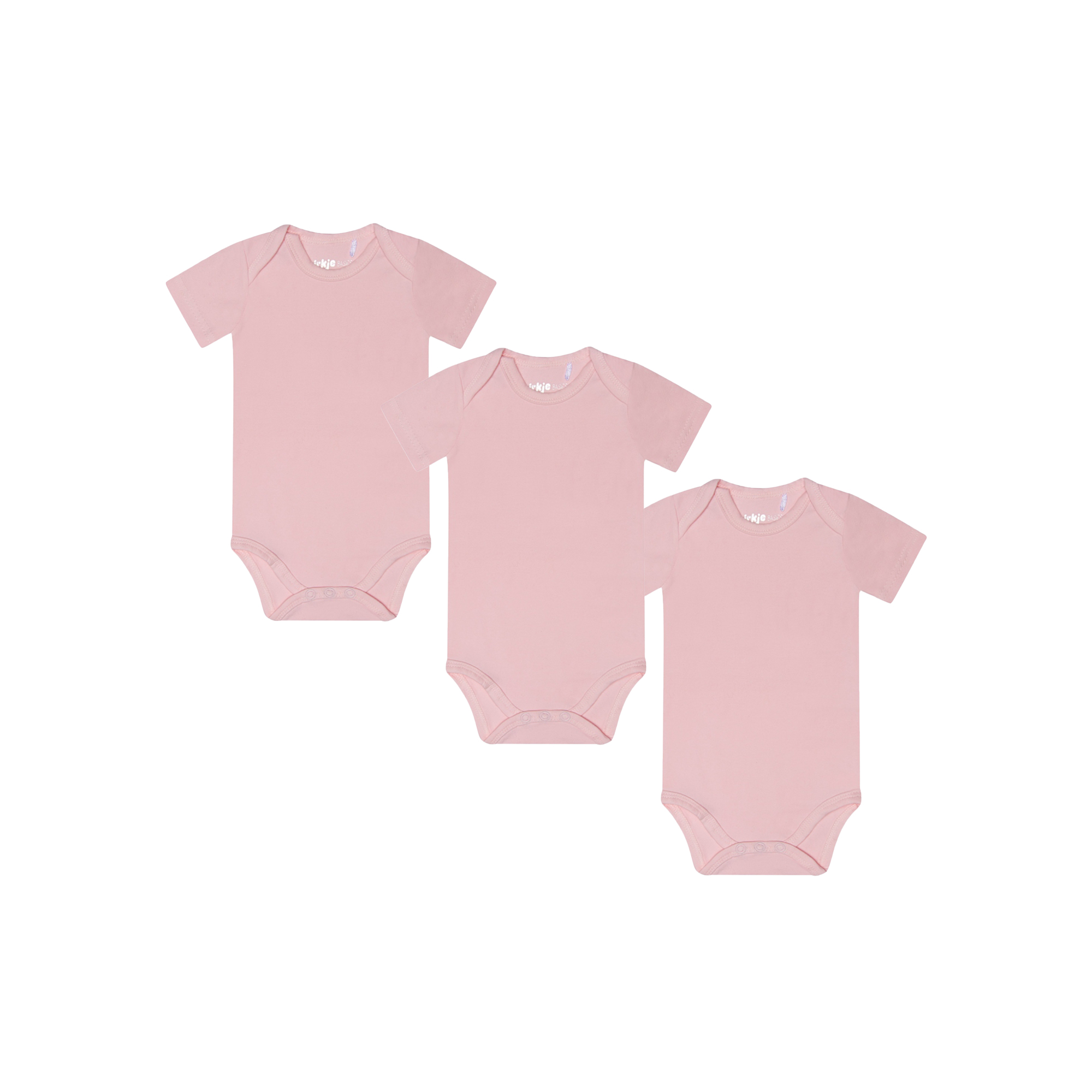 Ροζ Κοντομάνικο Κορμάκι 3τμχ.