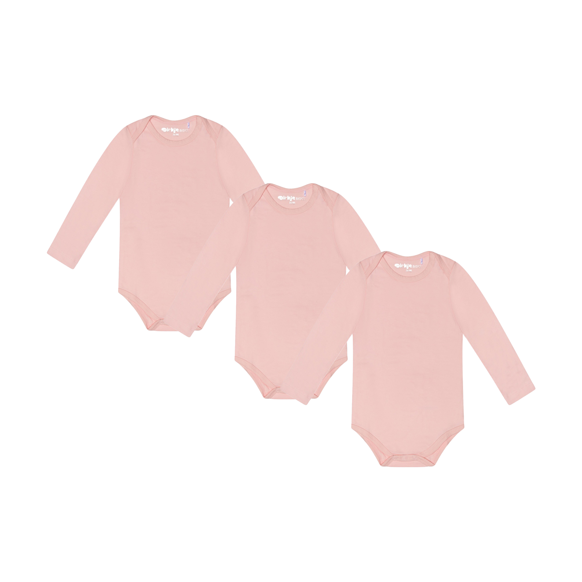 Ροζ Μακρυμάνικο Κορμάκι 3τμχ.