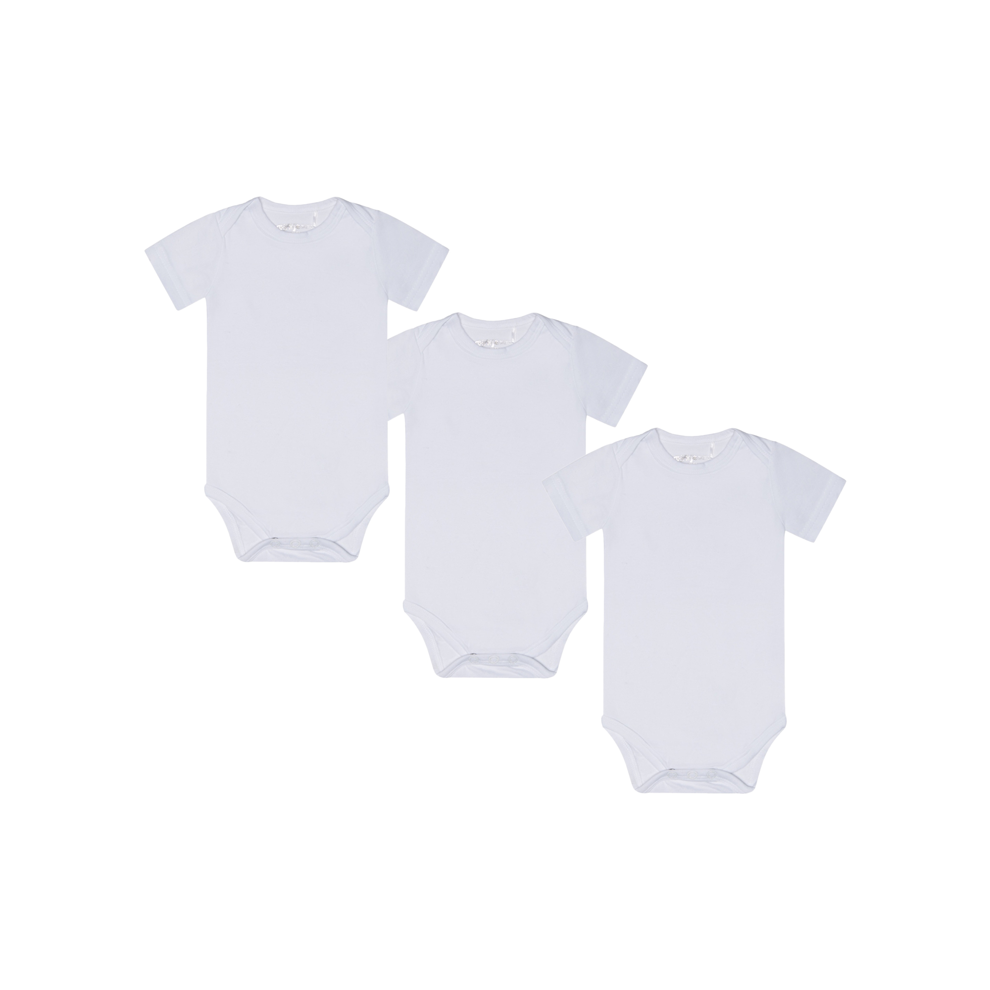 Λευκό Κοντομάνικο Κορμάκι 3τμχ.
