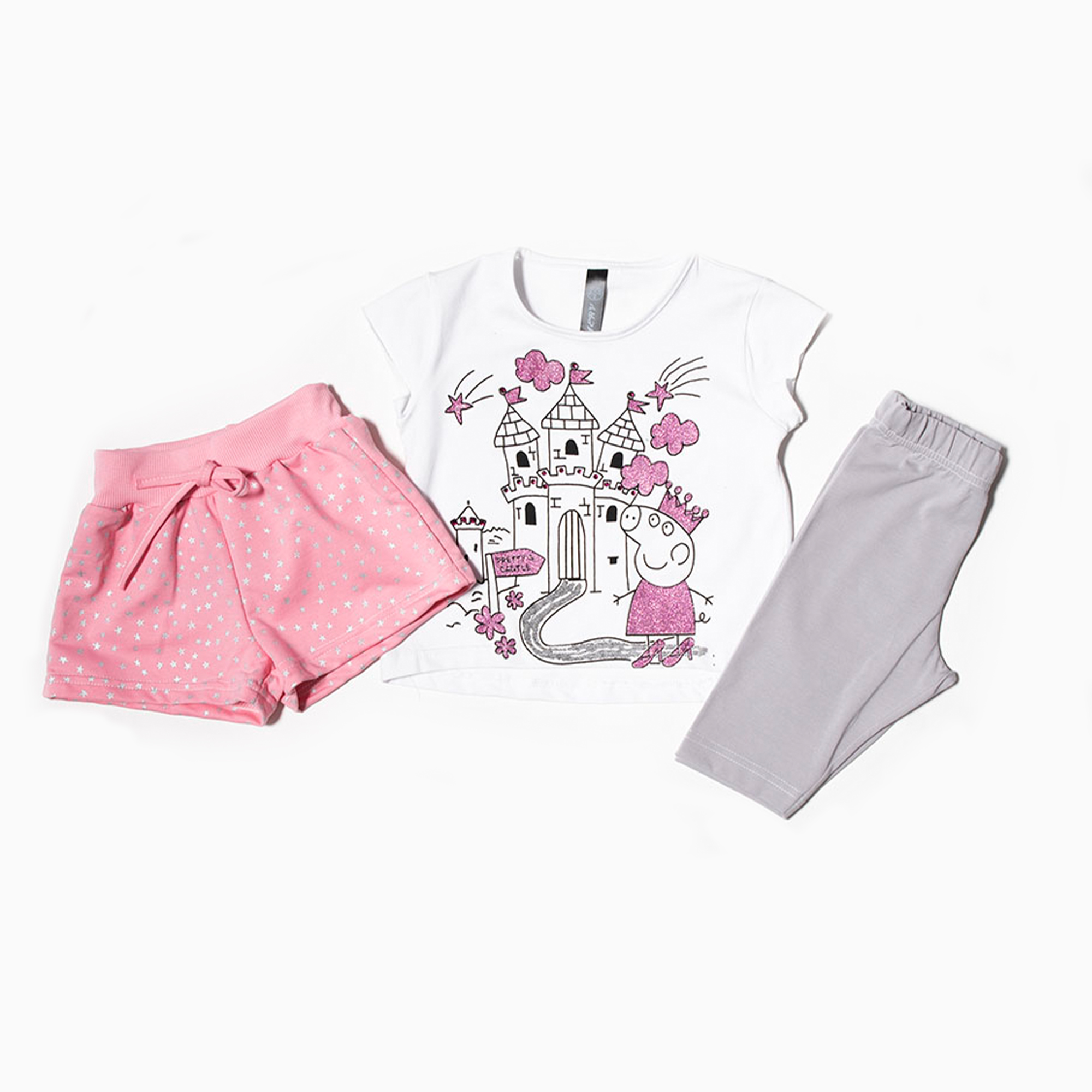 SET Blouse, Shorts and Leggings "Peppa Pig"