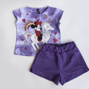 SET Blouse and Shorts "Minnie Mouse Unicorn"