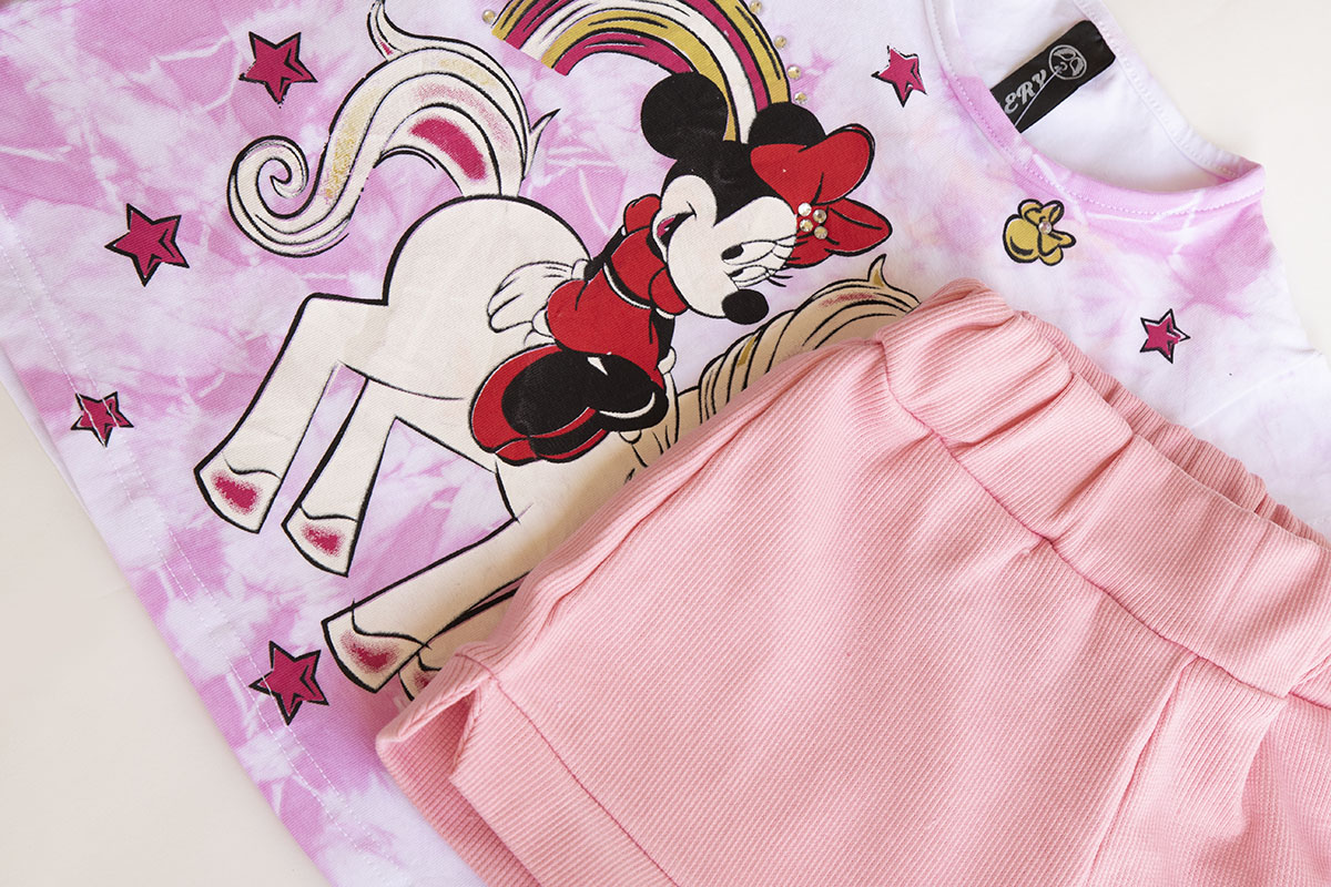SET Blouse and Shorts Minnie Mouse Unicorn