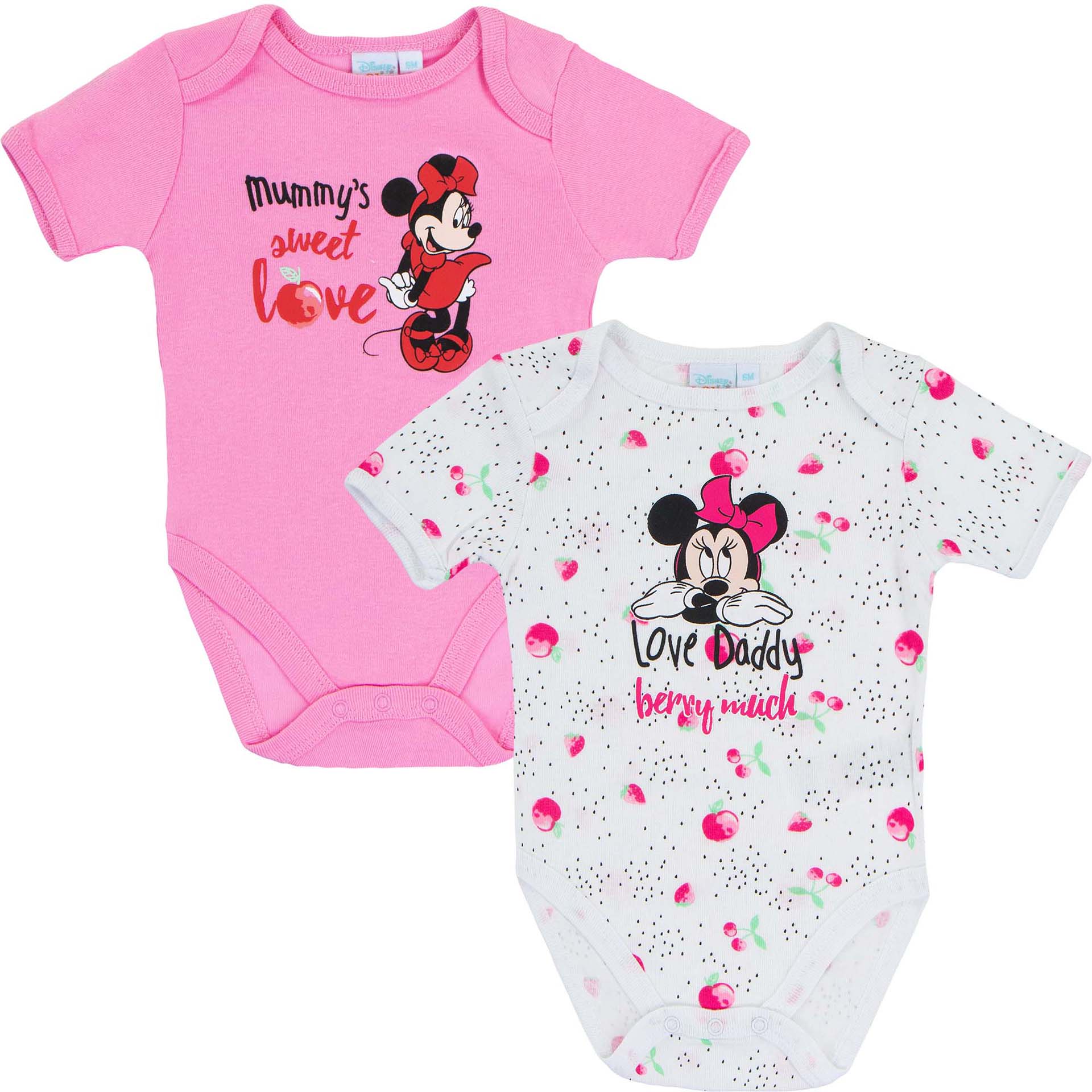 Κοντομάνικο κορμάκι "Minnie Mouse" 2 τεμάχια