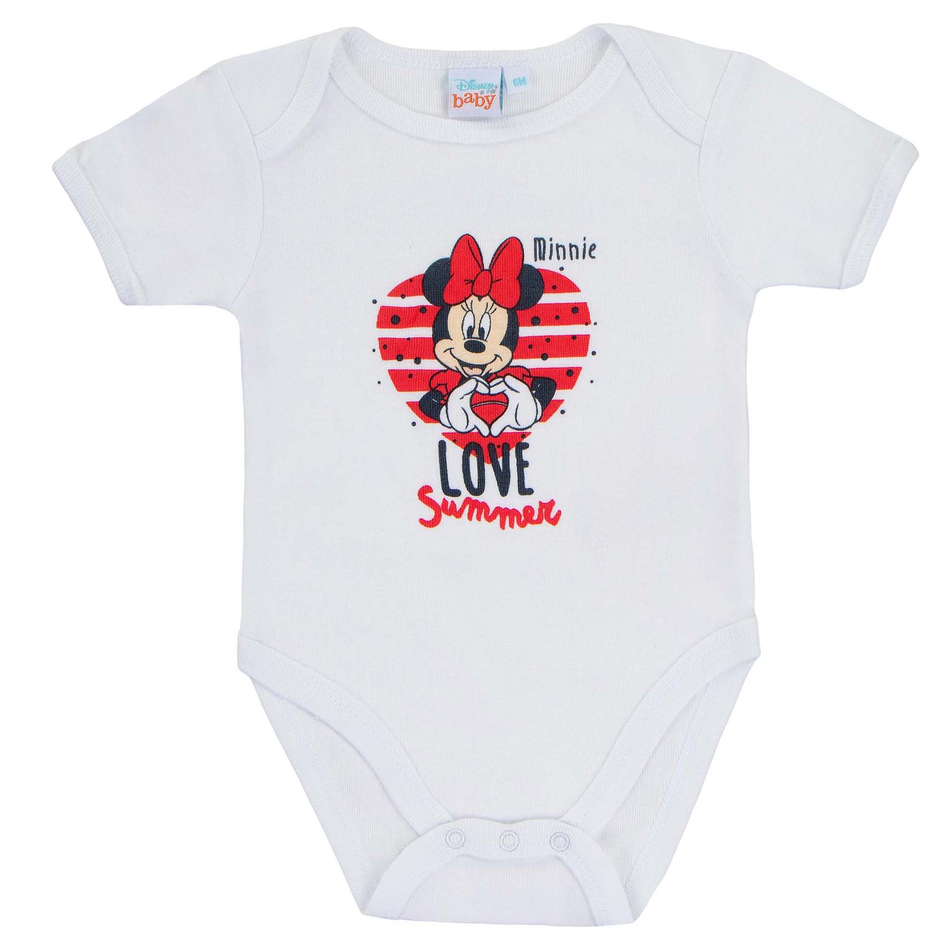 Κοντομάνικο κορμάκι “Minnie Mouse” 2 τεμάχια
