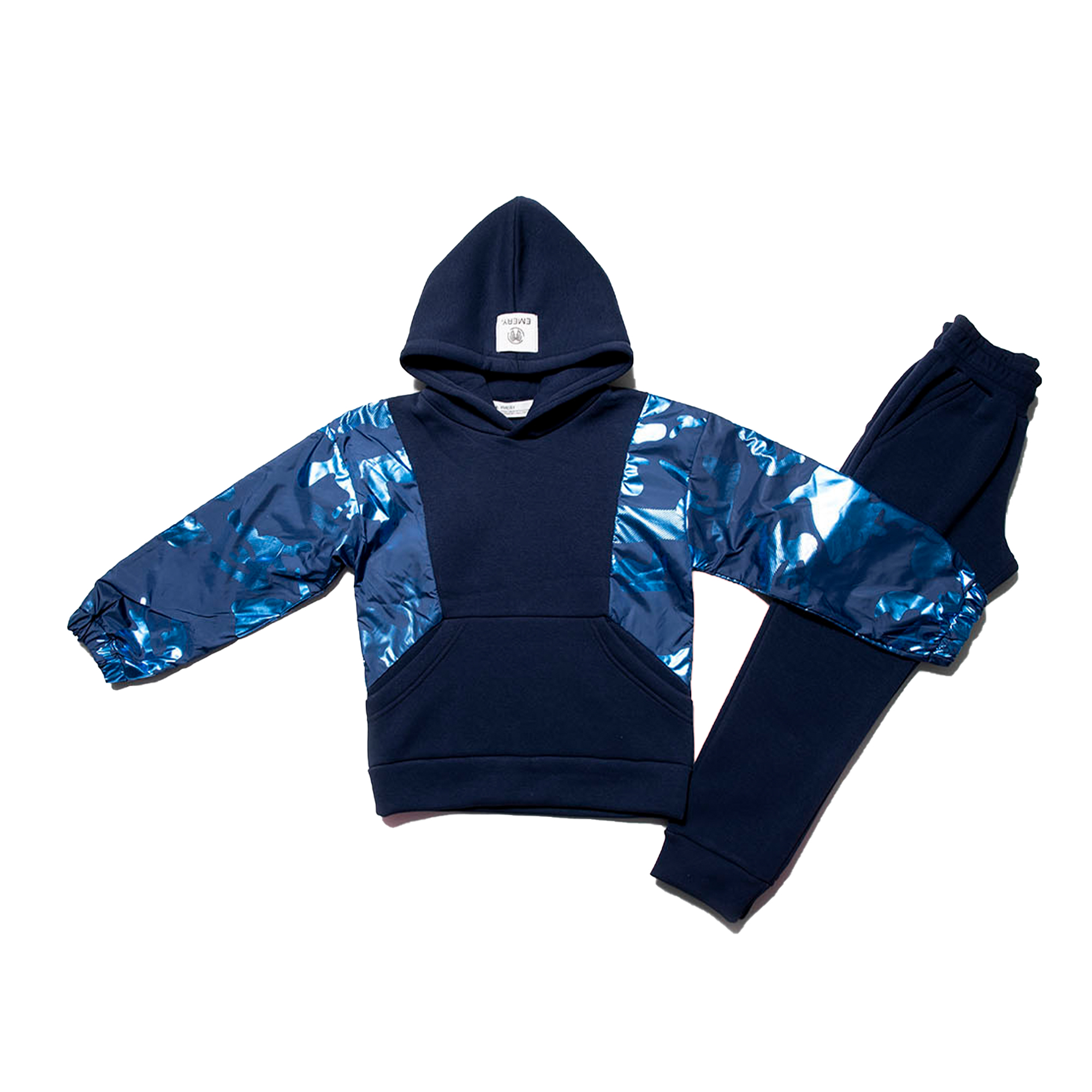 BLUE HOODED SUIT SET "ARMY"
