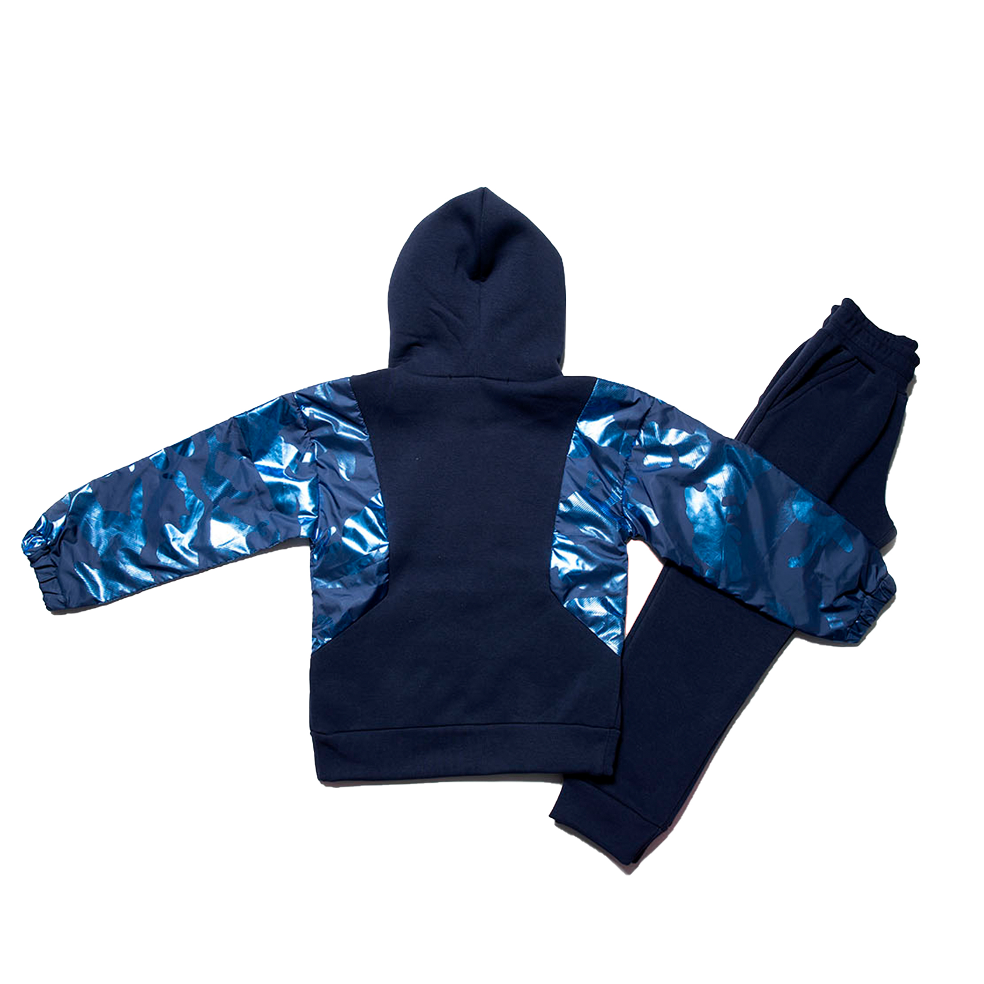 BLUE HOODED SUIT SET “ARMY”