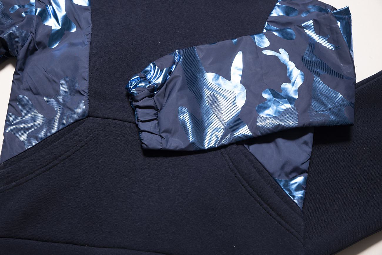 BLUE HOODED SUIT SET "ARMY"