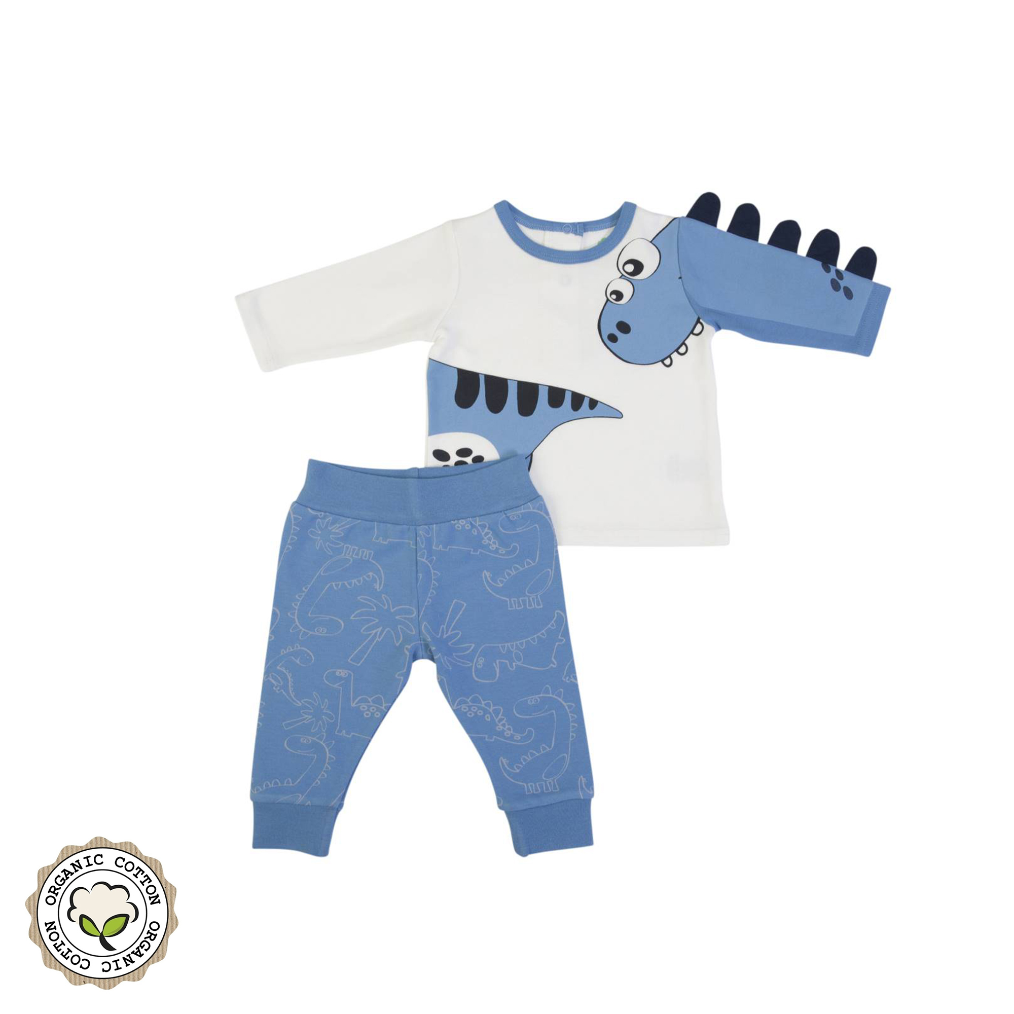 FS BABY Organic Set Blouse + Pants "Dinosaur"