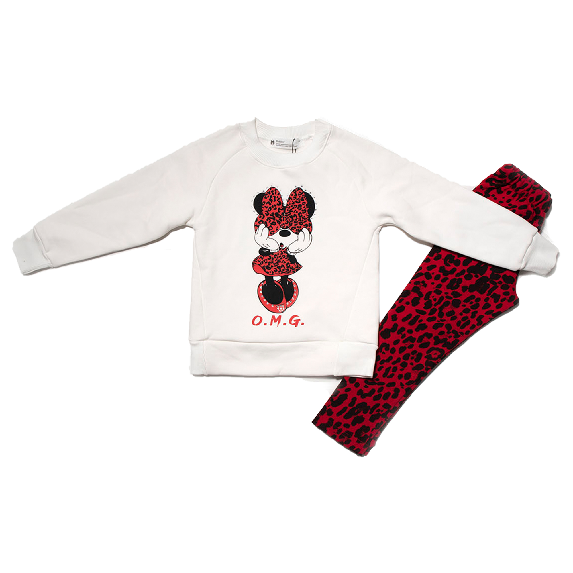 Комплект с полукомбинезоном (экрю) "OMG"