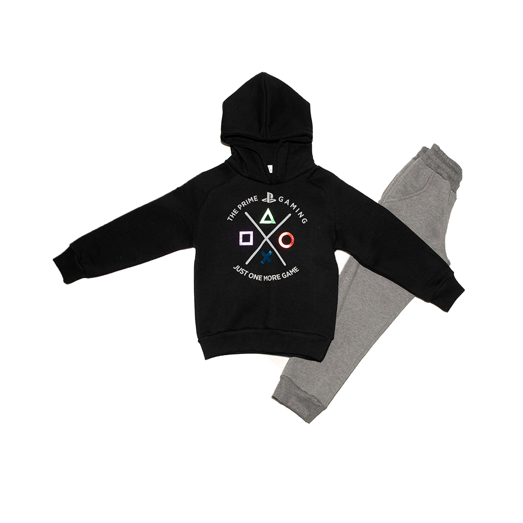 Костюм с капюшоном "PS" Черный