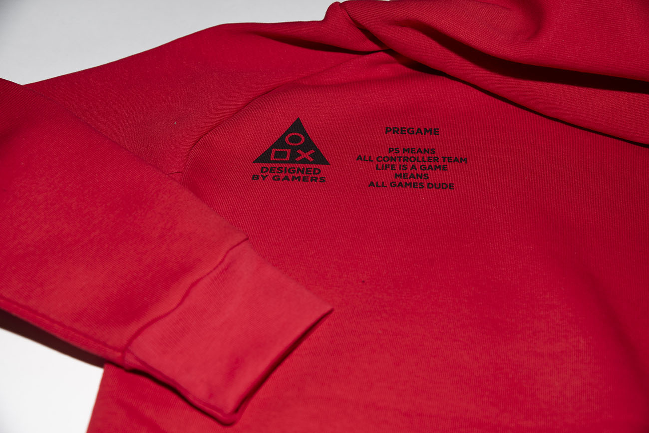 Hooded Tracksuit Set "PS" Red