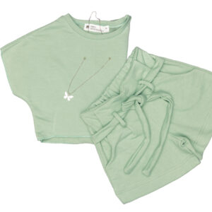 Crop Top and Shorts Set “Angels”