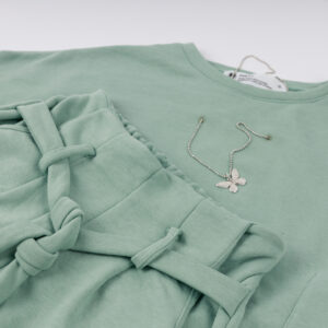 Crop Top and Shorts Set “Angels”