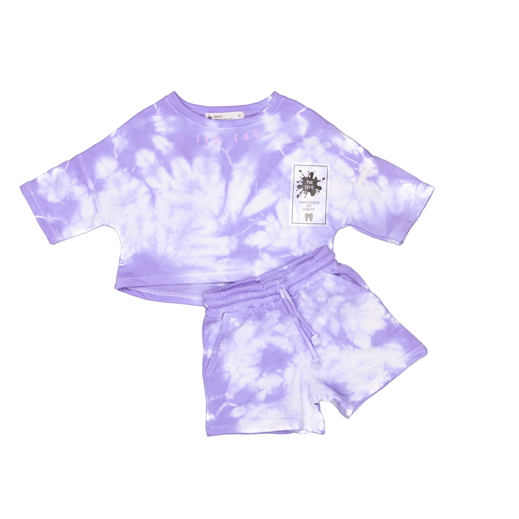 Crop Top and Shorts Set "Batique"