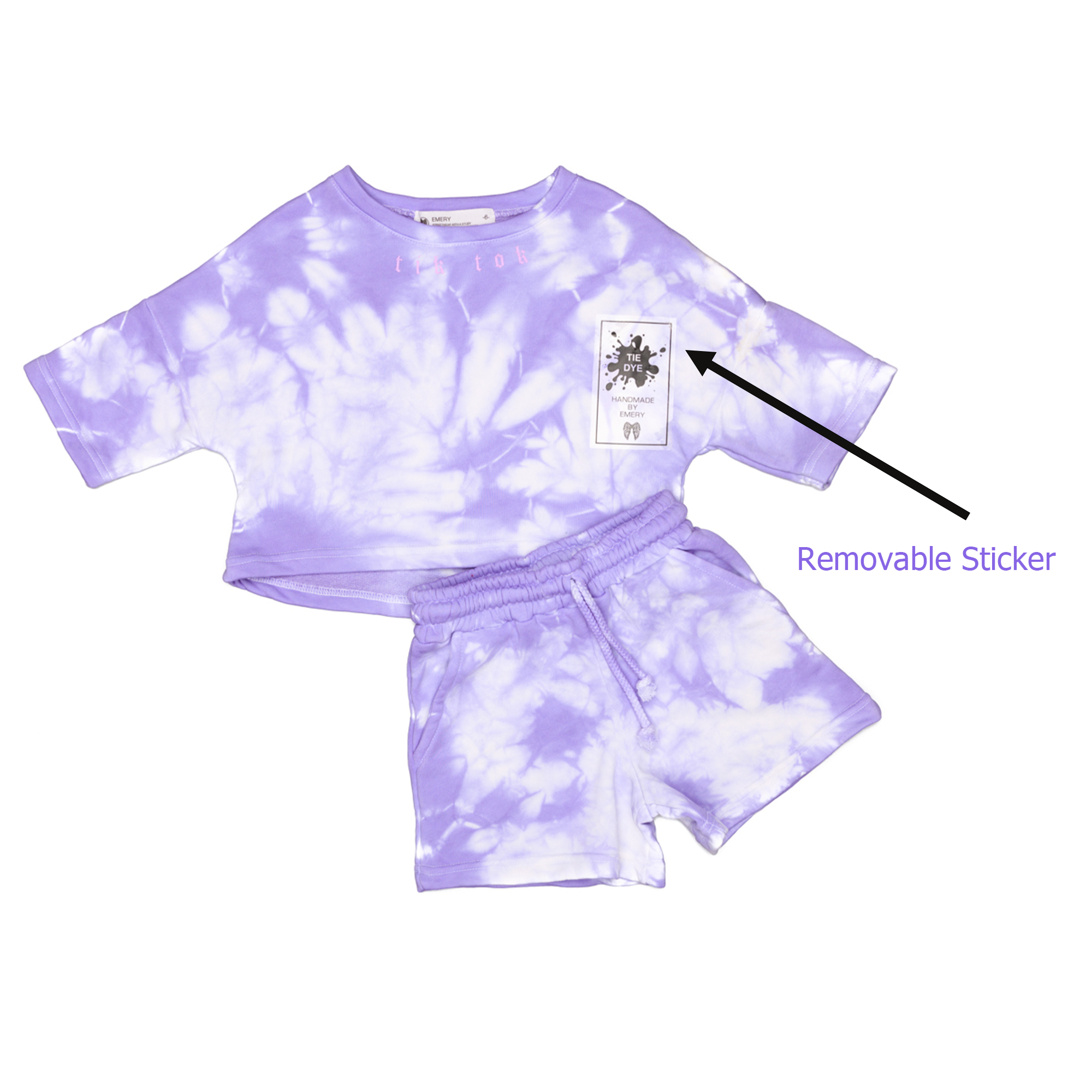 Crop Top and Shorts Set “Batique”