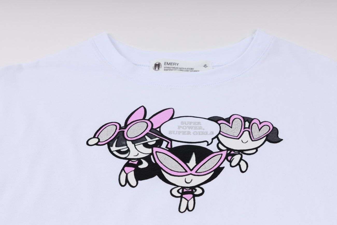 Crop Top and Shorts Set "Power Girls"