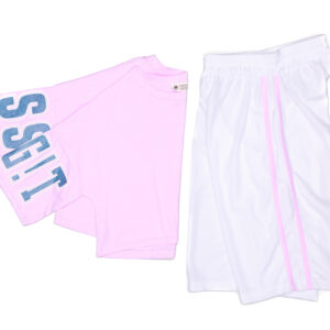 SET “Boss” T-Shirt and Bermuda Shorts Pink