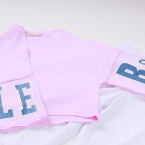 SET “Boss” T-Shirt and Bermuda Shorts Pink