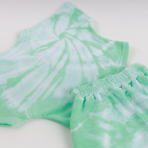 TIE DYE Crop Top και Βερμούδα Σετ