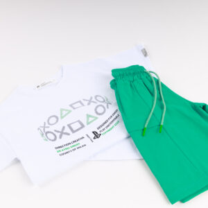 Blouse and Bermuda Shorts Set “Play Station”