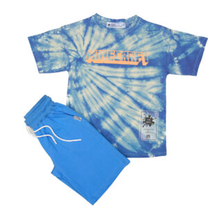 Tie-Dye T-Shirt and Bermuda Shorts Set “Minecraft”