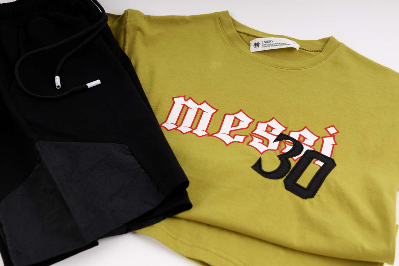 Blouse and Bermuda Shorts Set "MESSI"