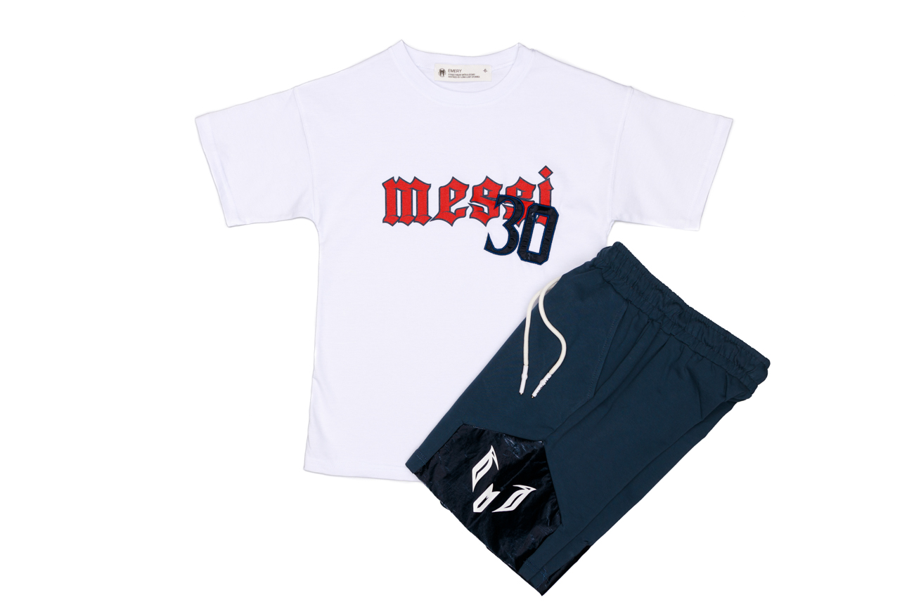 Комплект из блузки и шорт-бермуд "MESSI"