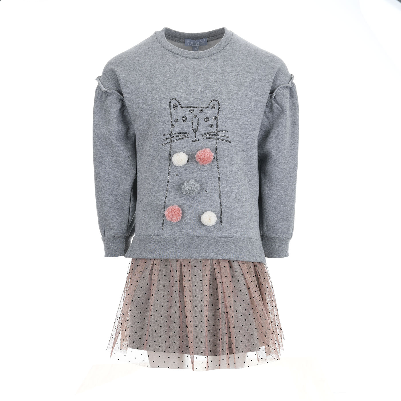 SKIRT & SWEATSHIRT SET "KITTY"
